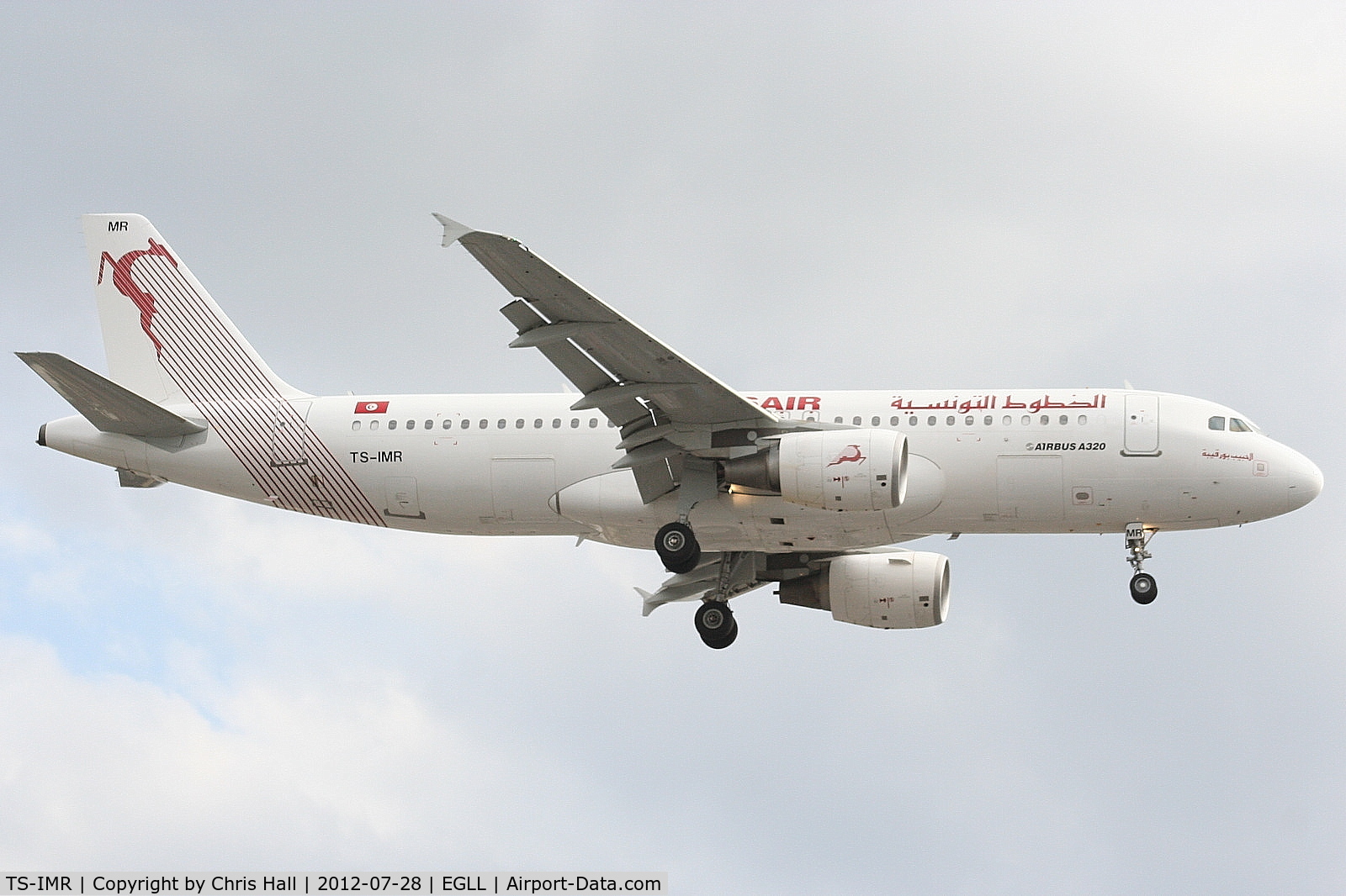 TS-IMR, 2010 Airbus A320-214 C/N 4344, Tunisair