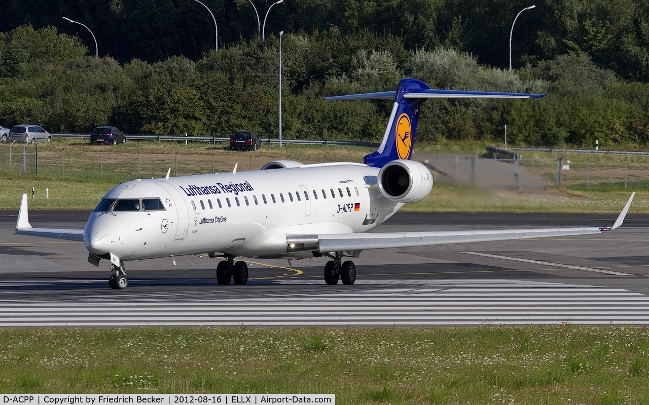 D-ACPP, 2003 Bombardier CRJ-701ER (CL-600-2C10) Regional Jet C/N 10086, line up for departure