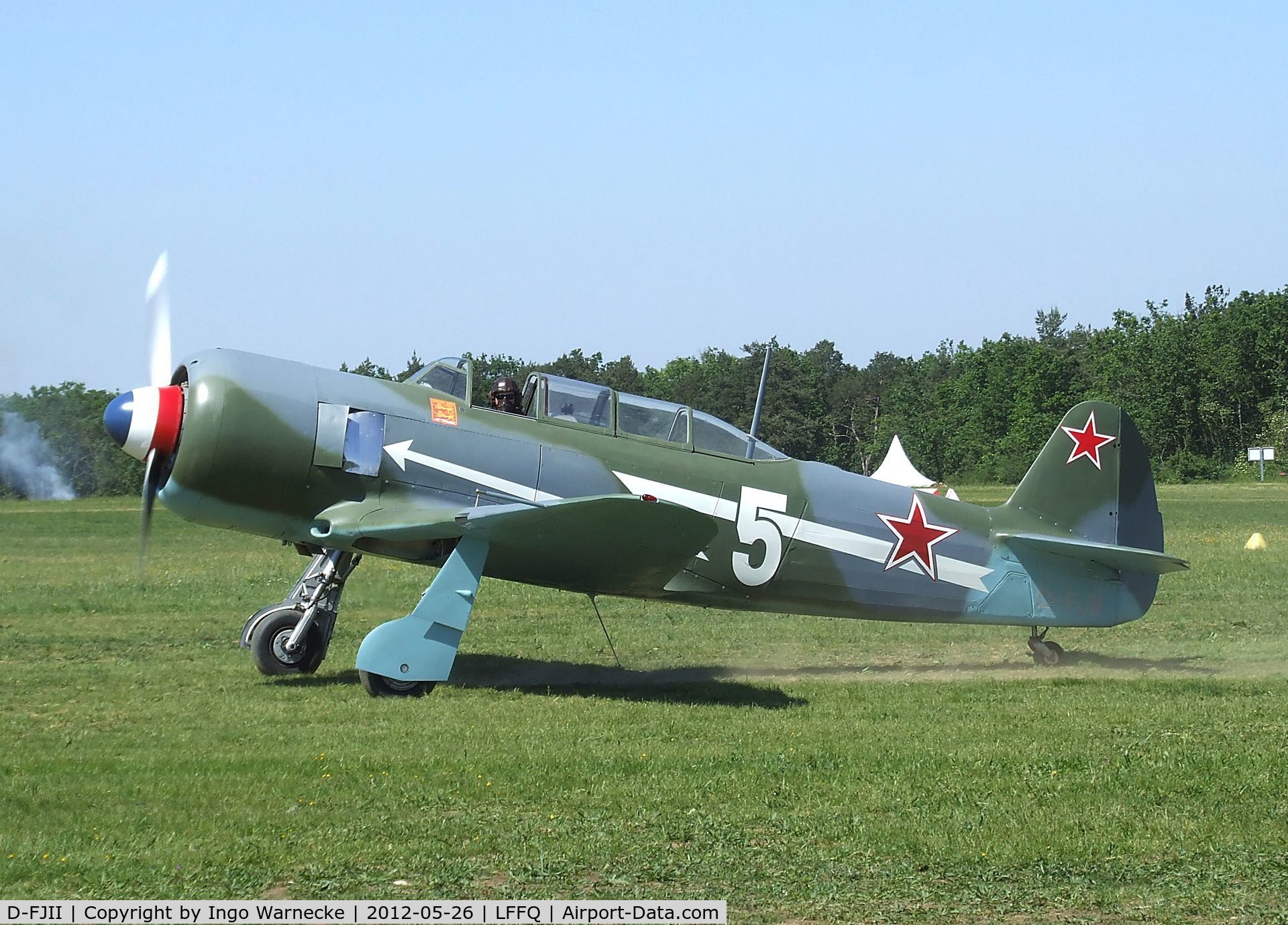 D-FJII, Yakovlev Yak-11 C/N Y-5434, Yakovlev Yak-11 MOOSE at the Meeting Aerien 2012, La-Ferte-Alais