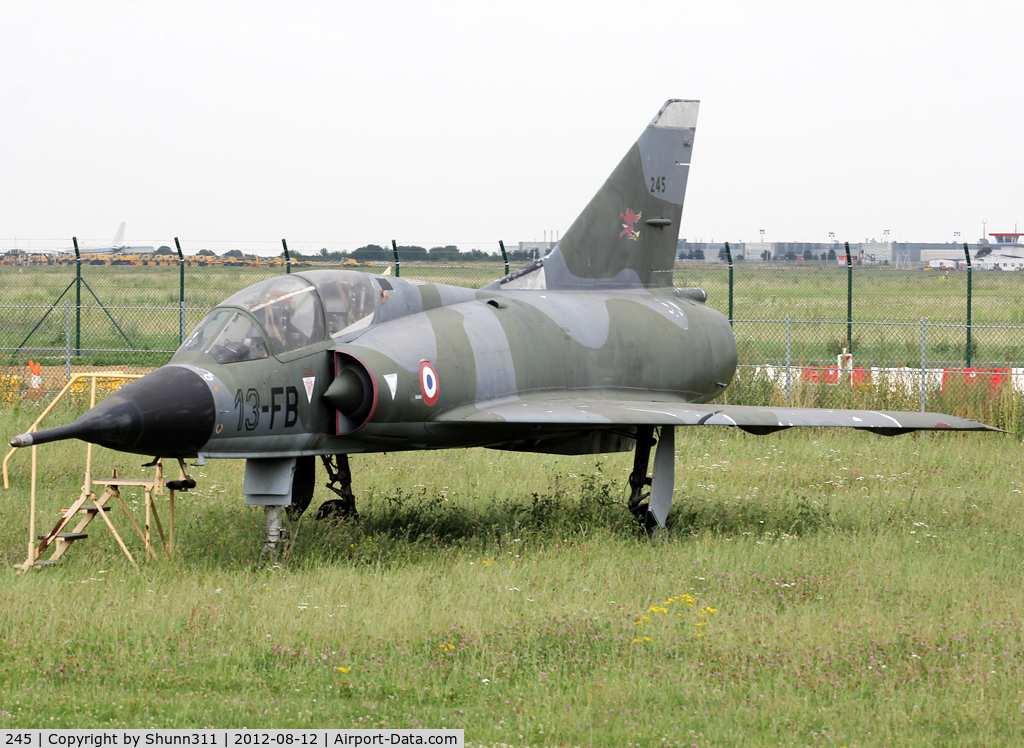 245, Dassault Mirage IIIB-2(RV) C/N 245, Preserved at Delta Museum near Paris-Orly Airport