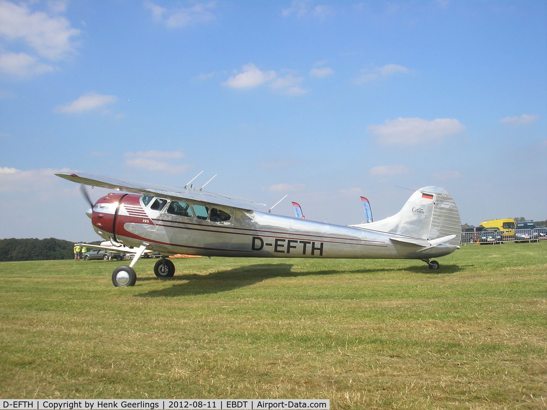D-EFTH, 1953 Cessna 195B Businessliner C/N 16087, Schaffen Diest Fly In