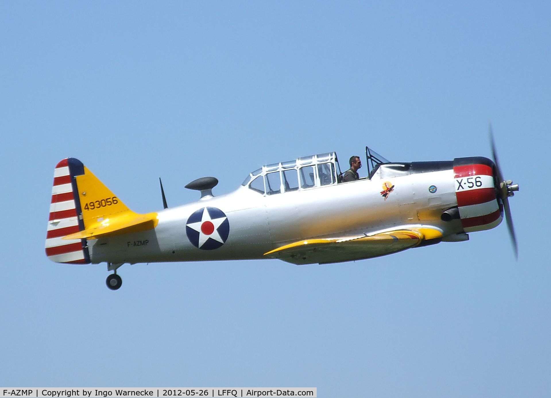 F-AZMP, North American T-6G Texan C/N 168-160, North American T-6G Texan at the Meeting Aerien 2012, La-Ferte-Alais