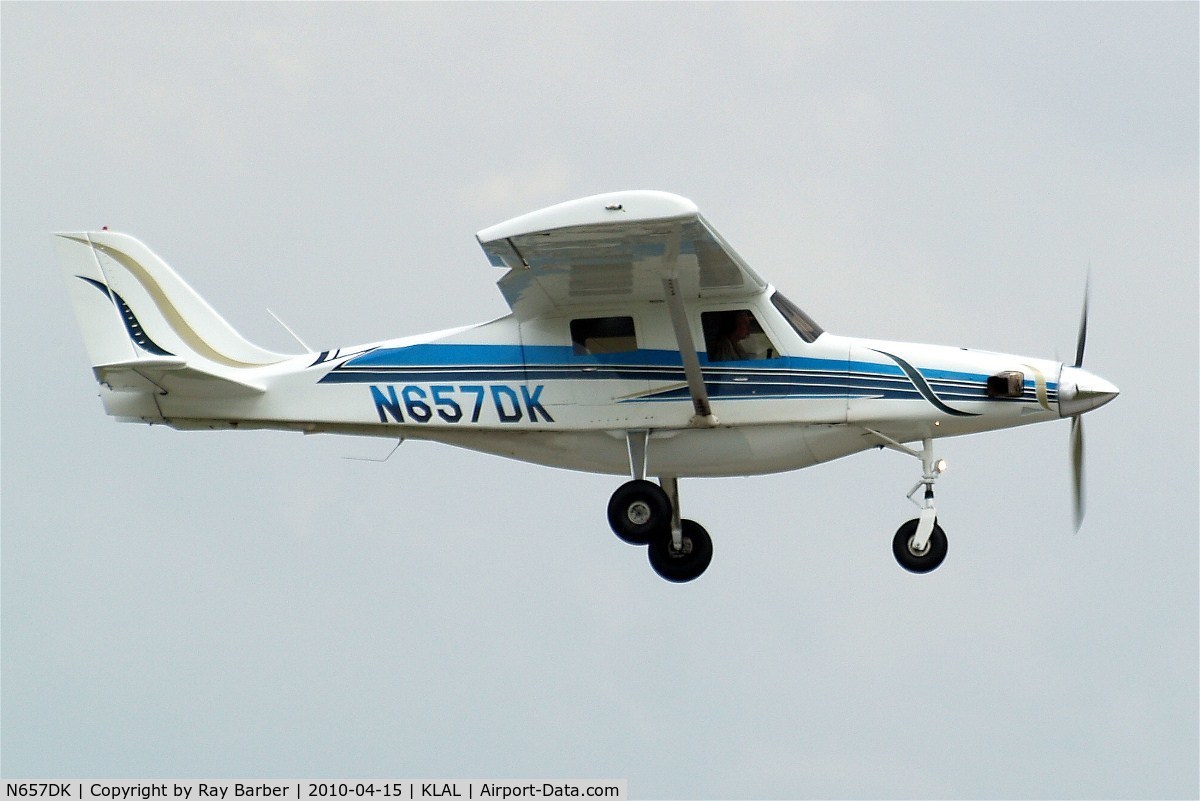 N657DK, 1999 Aerocomp Comp Air 10 C/N 038, Aerocomp Comp Air 10 [038] Lakeland-Linder~N 15/04/2010. On approach.