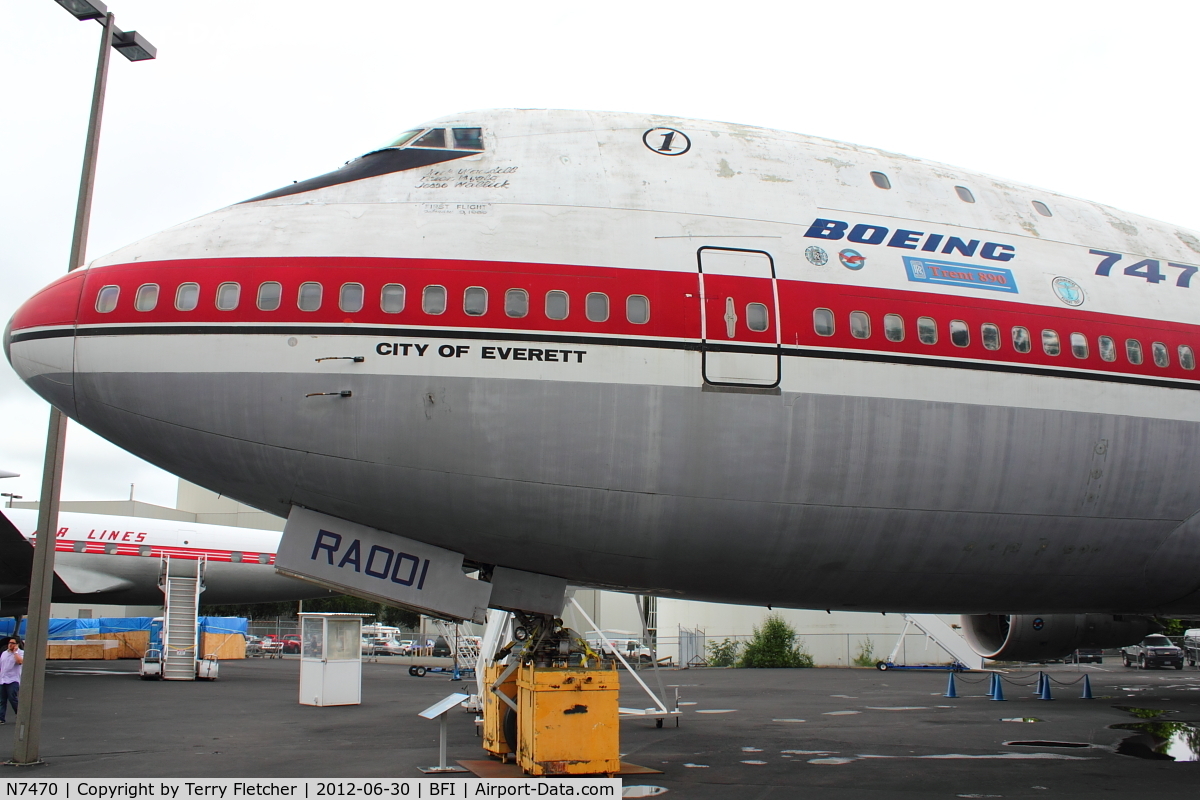 N7470, 1969 Boeing 747-121 C/N 20235, 1969 Boeing 747-121, c/n: 20235 at Museum of Flight