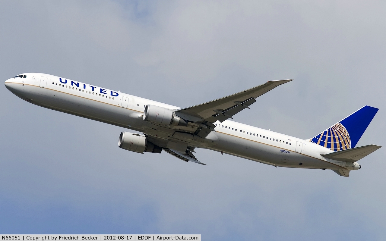 N66051, 2000 Boeing 767-424/ER C/N 29446, departure from Frankfurt