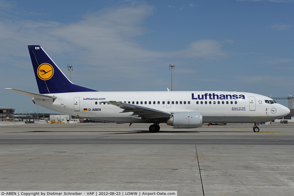 D-ABEN, 1991 Boeing 737-330 C/N 26428, Lufthansa Boeing 737-300