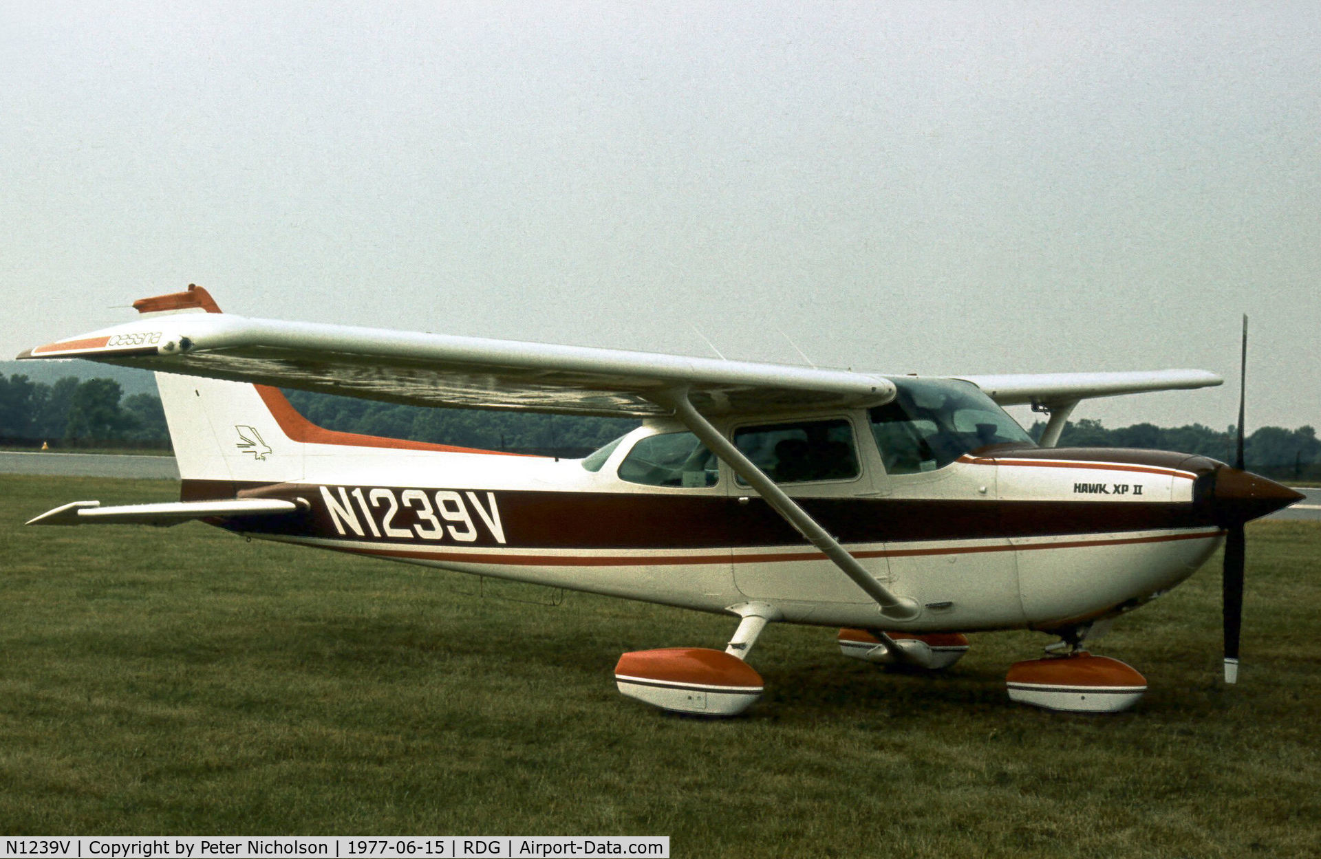 N1239V, Cessna R172K Hawk XP C/N R1722149, Cessna Hawk XP II seen at the 1977 Reading Airshow.