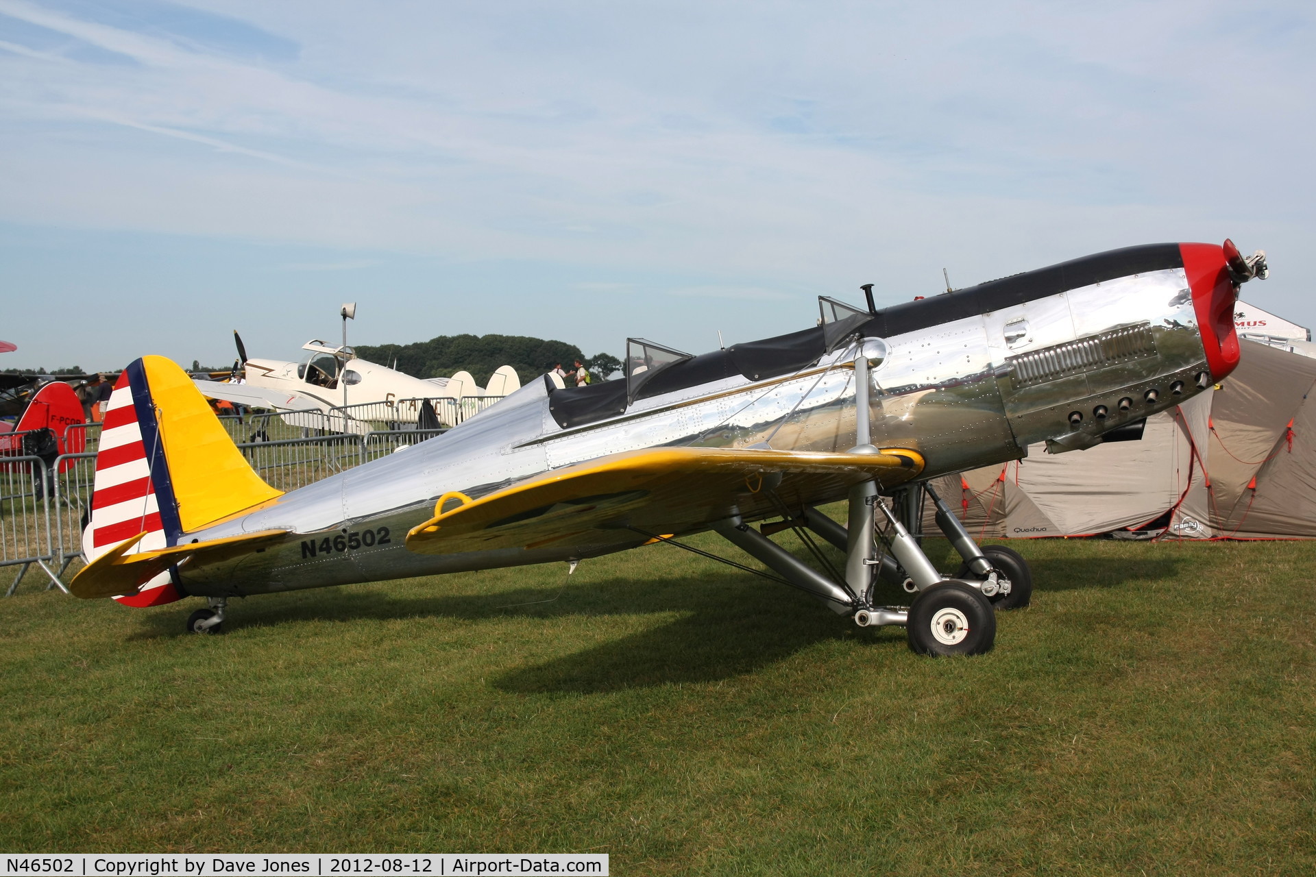 N46502, 1943 Ryan Aeronautical ST3KR C/N 1995, Schaffen-Diest Oldtimer Fly-In 12 August 2012