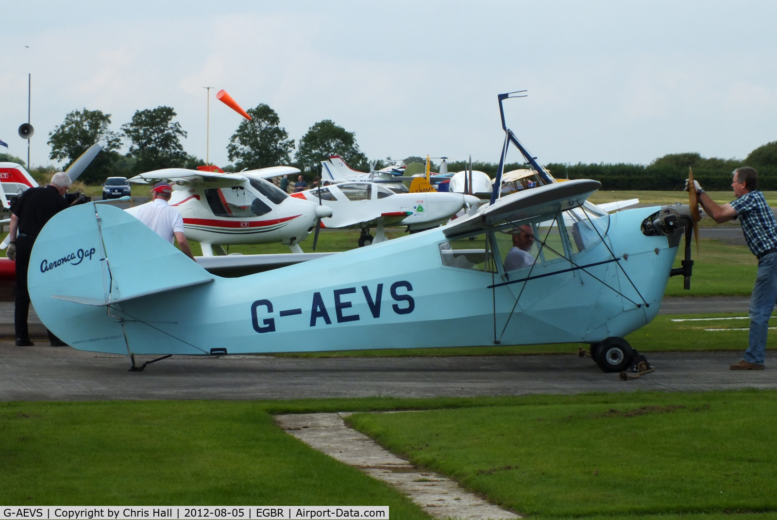 G-AEVS, 1937 Aeronca 100 C/N AB114, The Real Aeroplane Club's Summer Madness Fly-In, Breighton