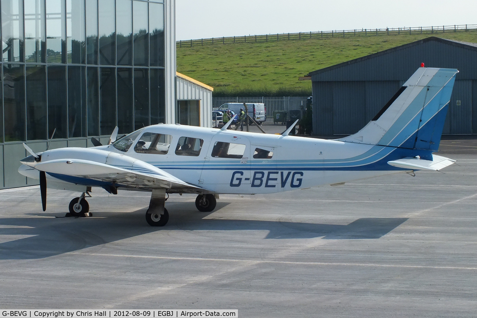 G-BEVG, 1975 Piper PA-34-200T Seneca II C/N 34-7570060, I last saw this in a sorry state in the 