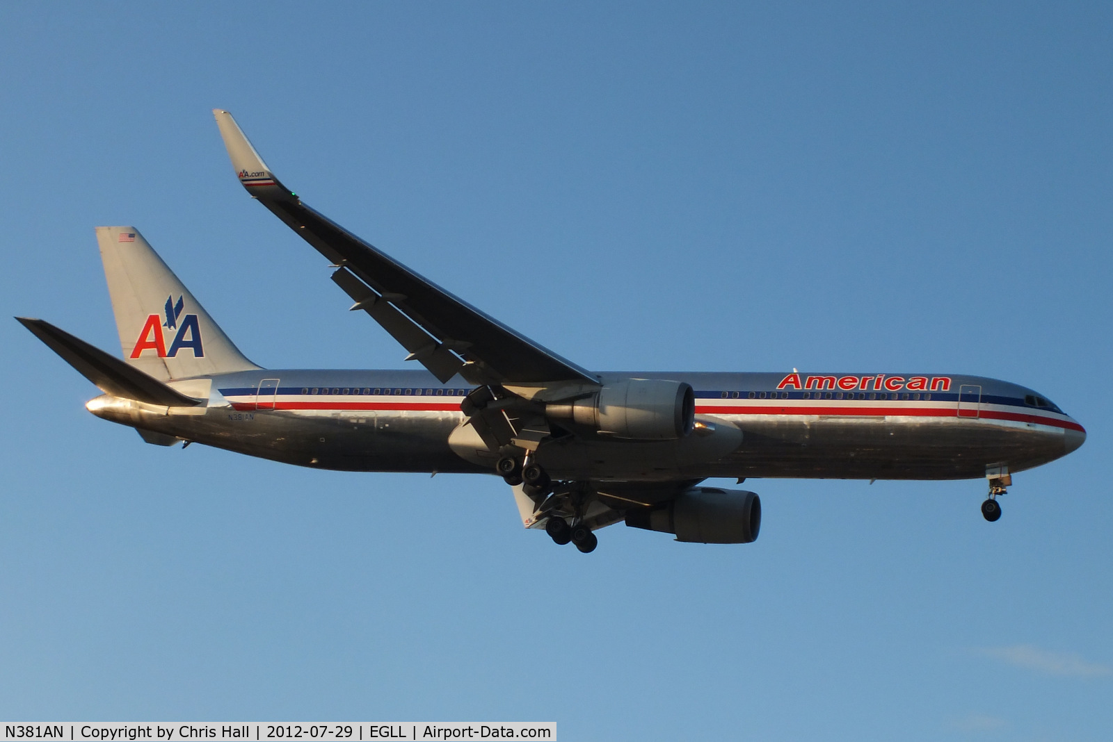 N381AN, 1993 Boeing 767-323 C/N 25450, American Airlines