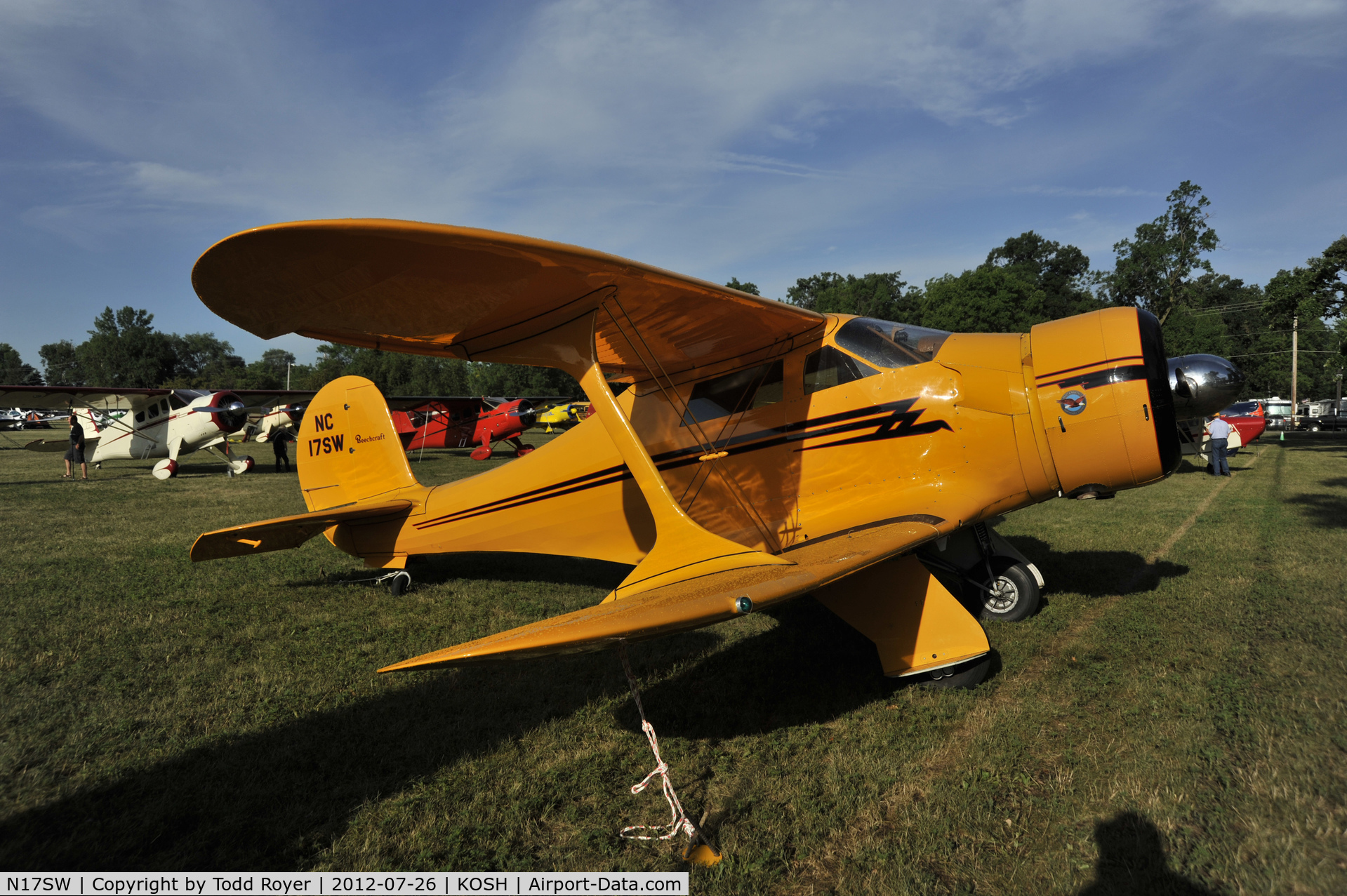 N17SW, 1955 Beech D17S Staggerwing C/N 4850, Airventure 2012