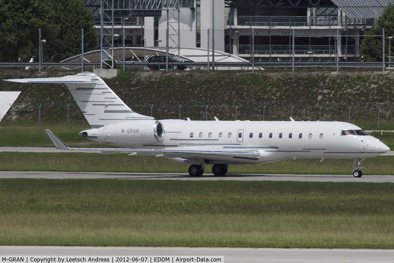 M-GRAN, 2009 Bombardier BD-700-1A11 Global 5000 C/N 9324, Starflight Investments Ltd. Grand Cayman