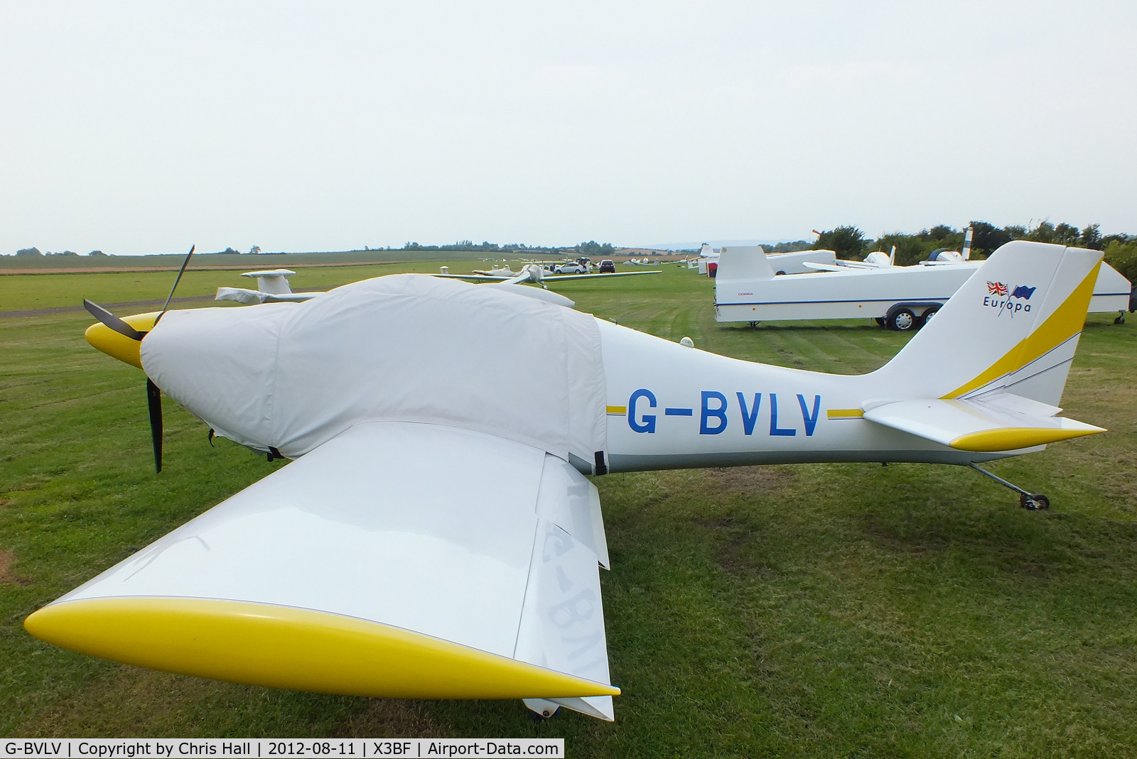 G-BVLV, 1996 Europa Monowheel C/N PFA 247-12585, at Bidford Airfield