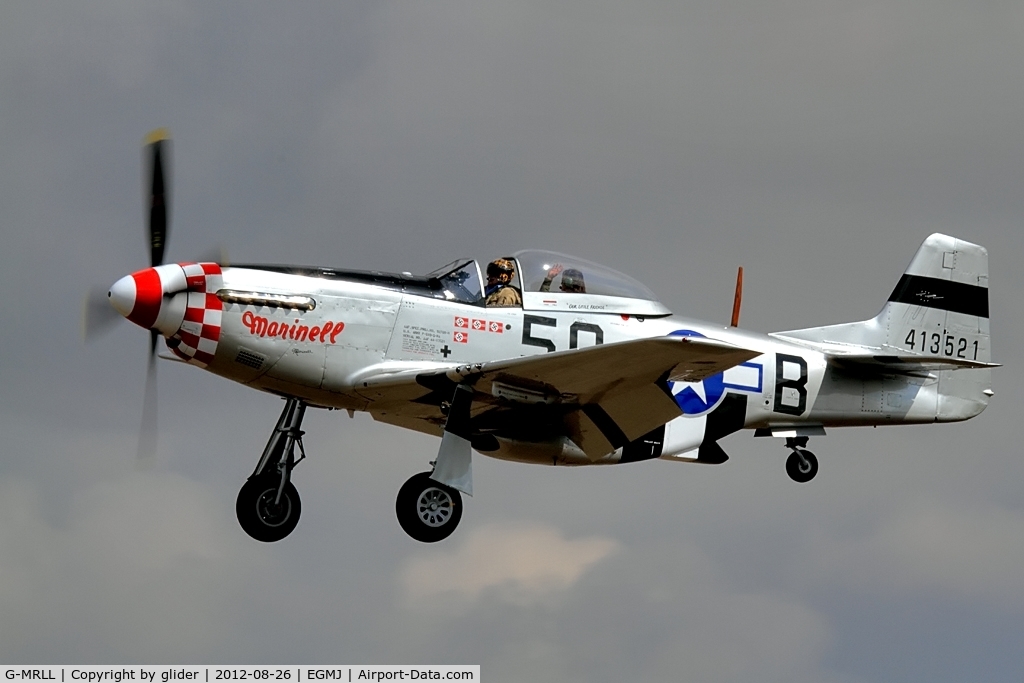 G-MRLL, 1943 North American P-51D Mustang C/N 109-27154, Arrival of 