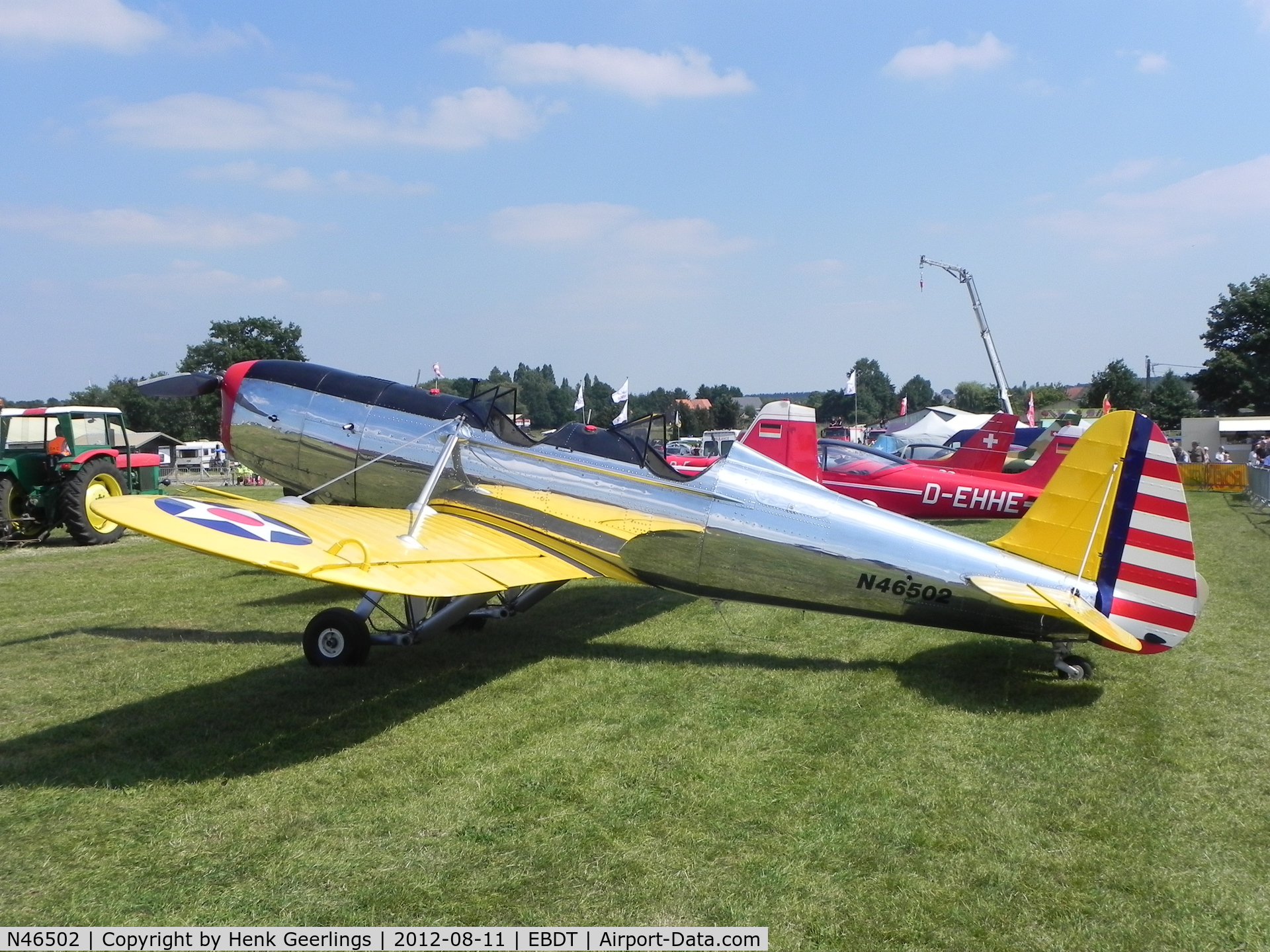 N46502, 1943 Ryan Aeronautical ST3KR C/N 1995, Oldtimer Fly In , Schaffen Diest , Belgium , Aug 2012