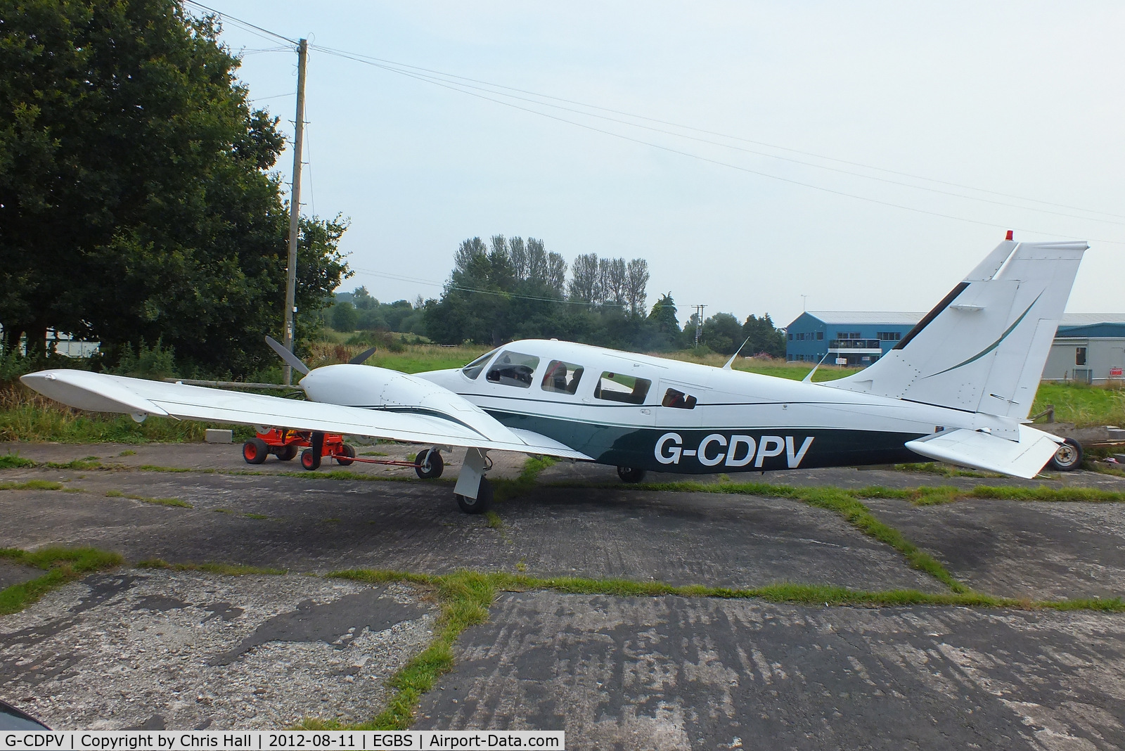 G-CDPV, 1980 Piper PA-34-200T Seneca II C/N 34-8070086, at Shobdon Airfield, Herefordshire