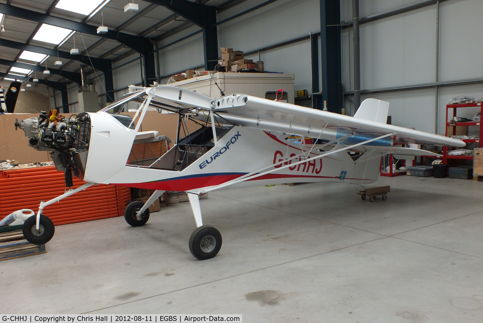 G-CHHJ, 2012 Aeropro Eurofox 912(1) C/N BMAA/HB/625, at Shobdon Airfield, Herefordshire