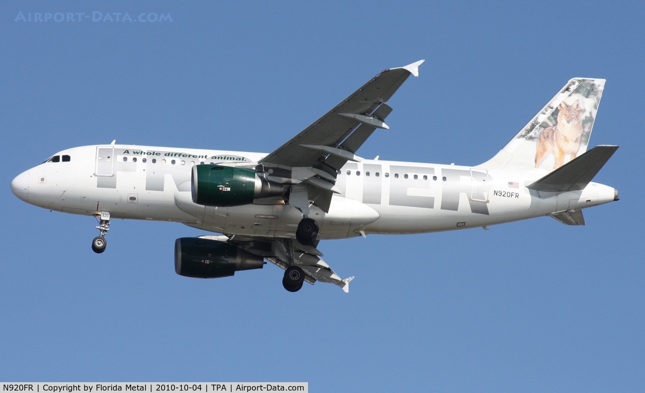 N920FR, 2003 Airbus A319-111 C/N 1997, Carl the Coyote Frontier A319