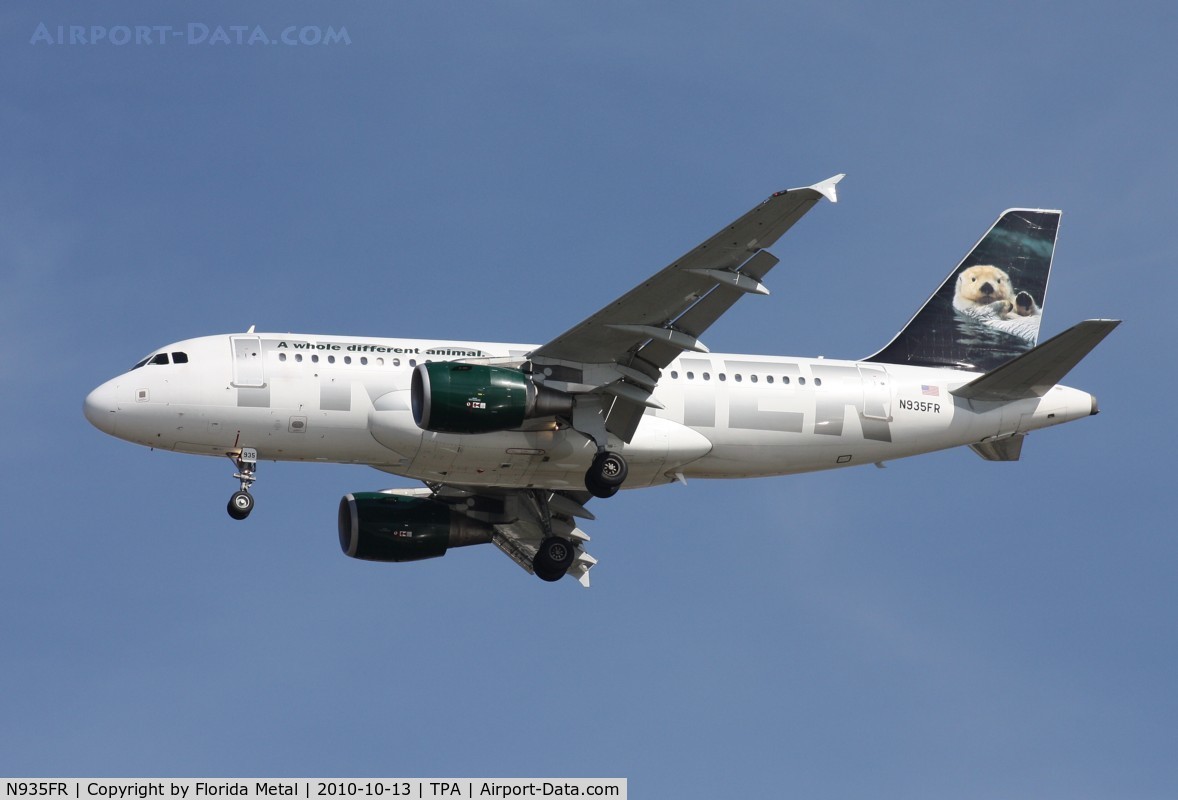 N935FR, 2004 Airbus A319-111 C/N 2318, Frontier Hector the Sea Otter A319
