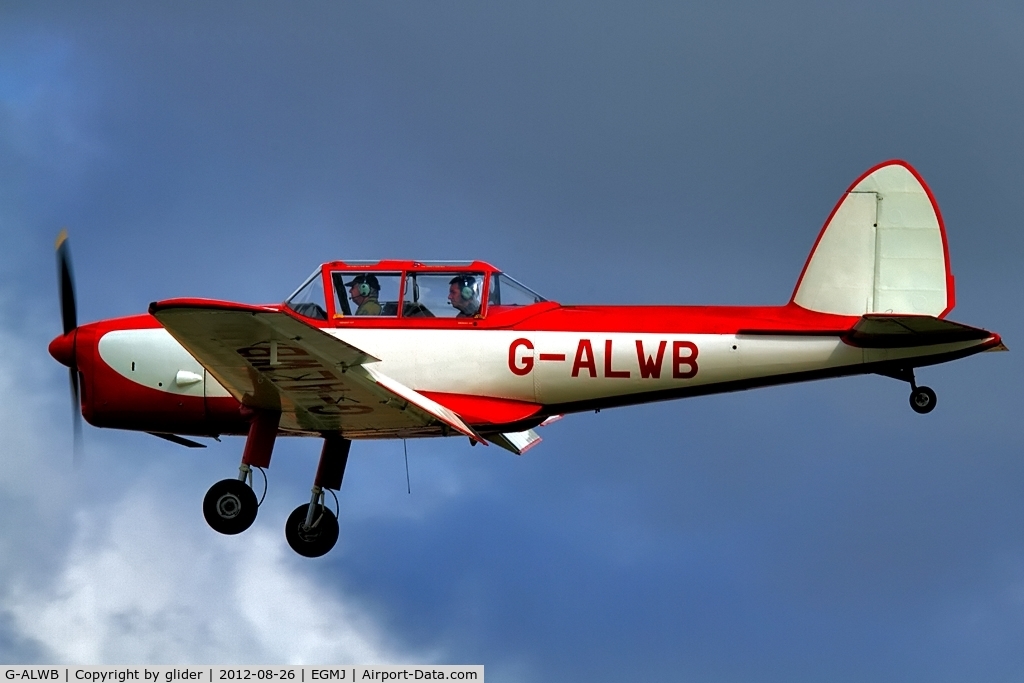 G-ALWB, 1950 De Havilland DHC-1 Chipmunk 22A C/N C1/0100, Another arrival