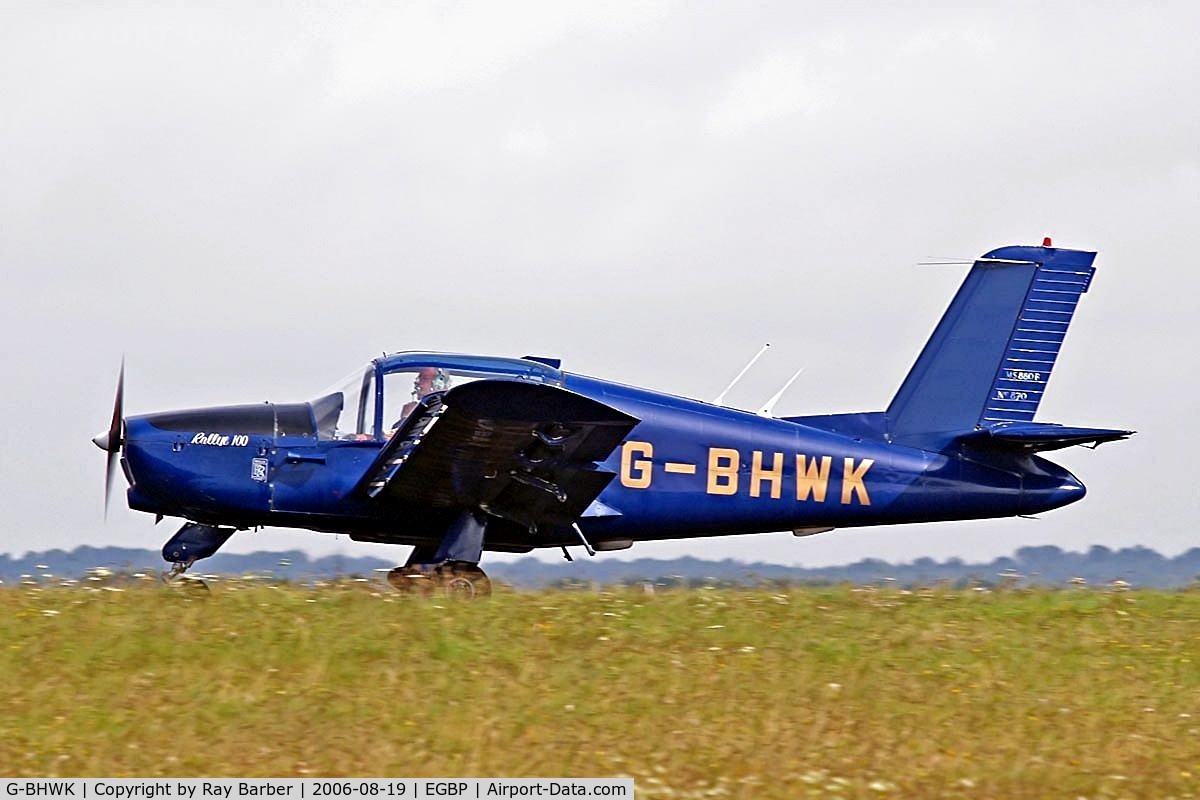 G-BHWK, 1967 Morane-Saulnier MS-880B Rallye Club C/N 870, Socata MS.880B Rallye Club [870] Kemble~G 19/08/2006