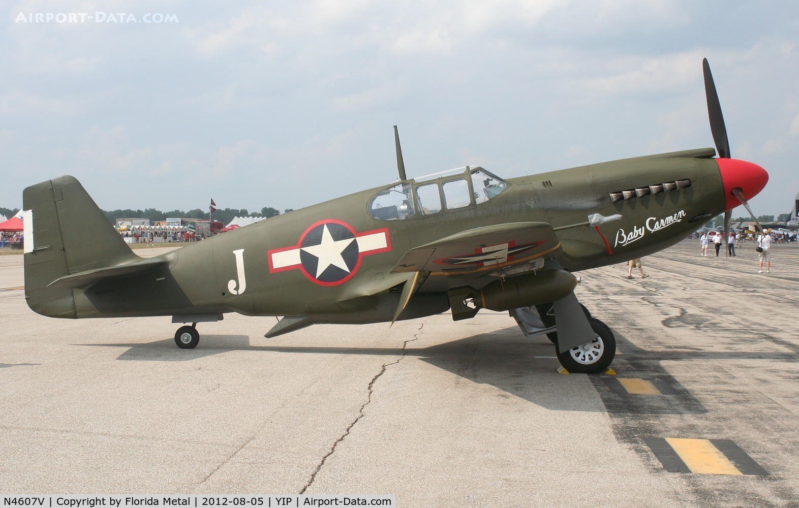 N4607V, 1942 North American A-36A Apache C/N 97-15956, A-36A Baby Carmen
