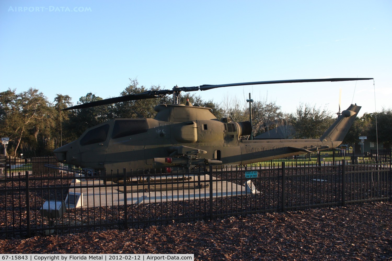 67-15843, 1967 Bell AH-1G Cobra C/N 20507, Huey Cobra Deltona FL