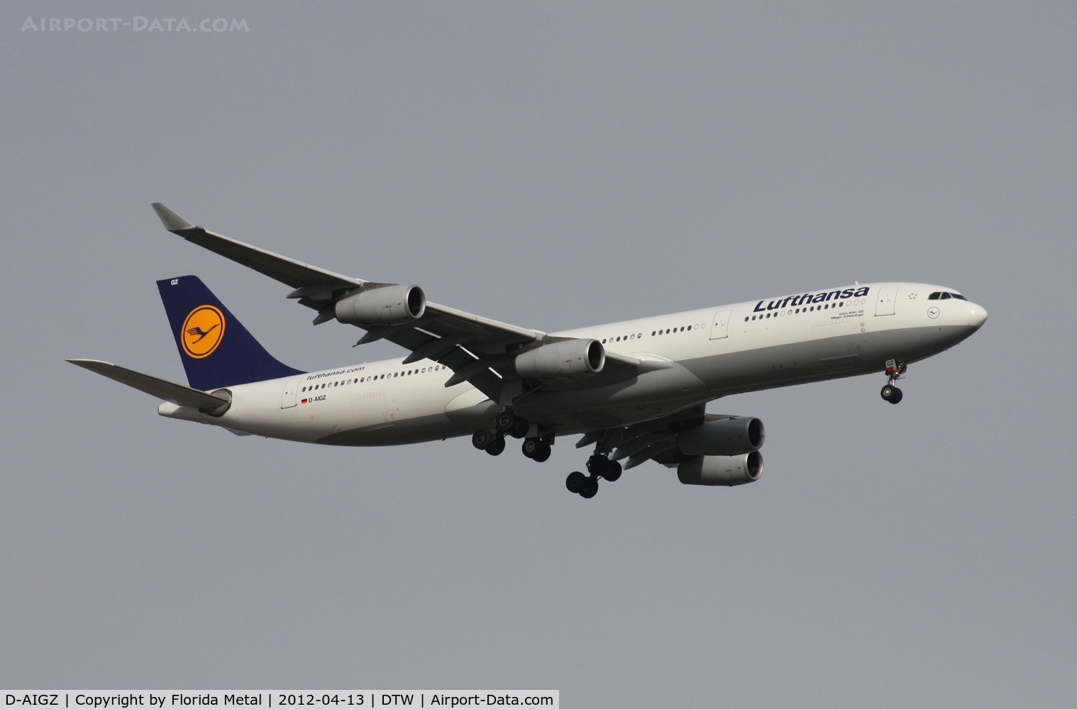 D-AIGZ, 2000 Airbus A340-313 C/N 347, Lufthansa A340