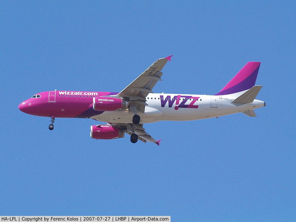 HA-LPL, 2007 Airbus A320-232 C/N 3166, Ferihegy