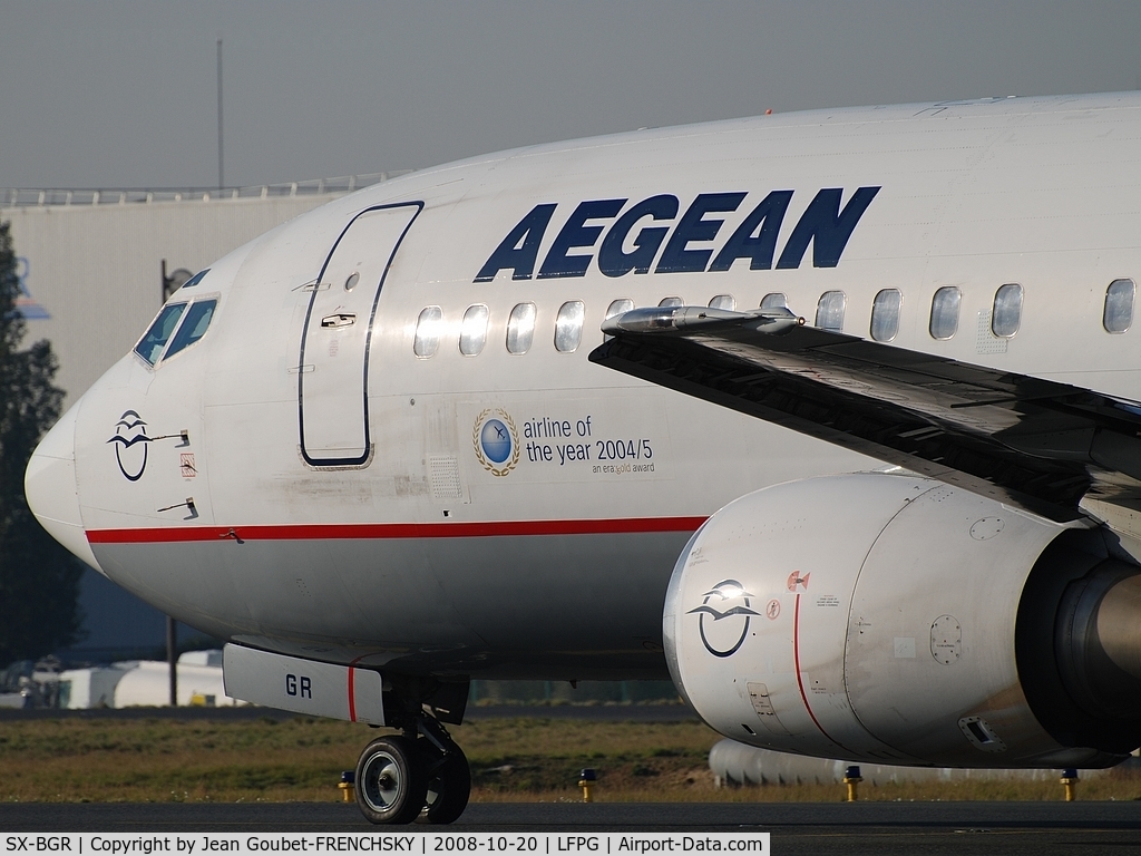 SX-BGR, 1991 Boeing 737-408 C/N 25063, ex AEE [A3] Aegean Airlines, now PR-LGR Varig Log