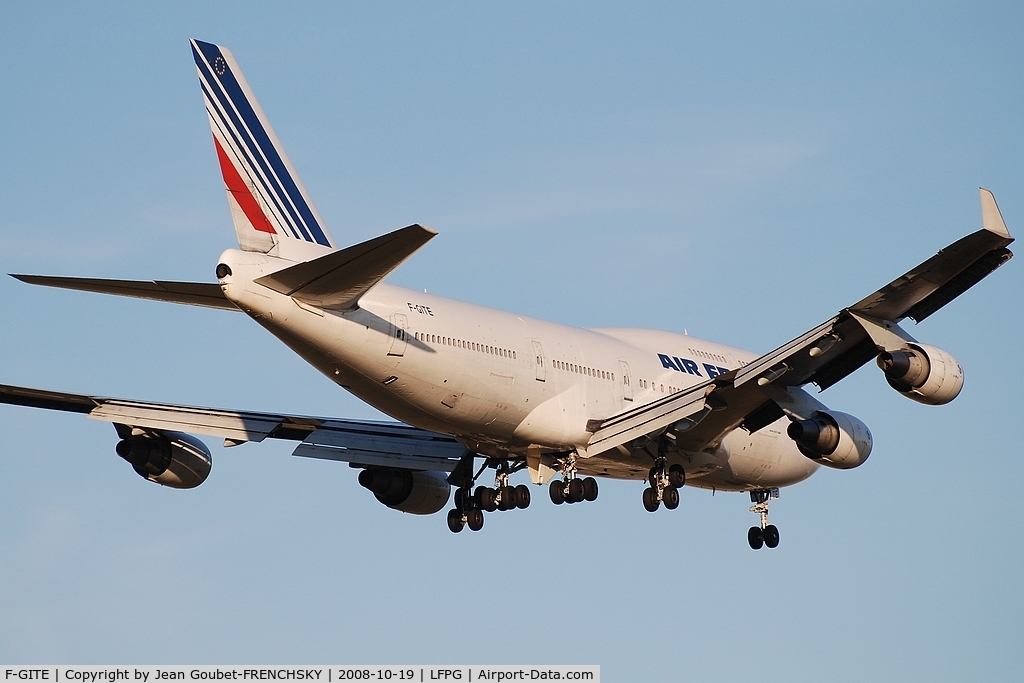F-GITE, 1992 Boeing 747-428 C/N 25601, AFR [AF] Air France