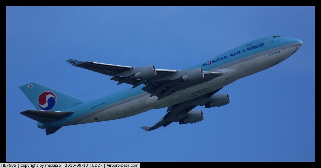 HL7605, 2006 Boeing 747-4B5ERF C/N 35526, Take off