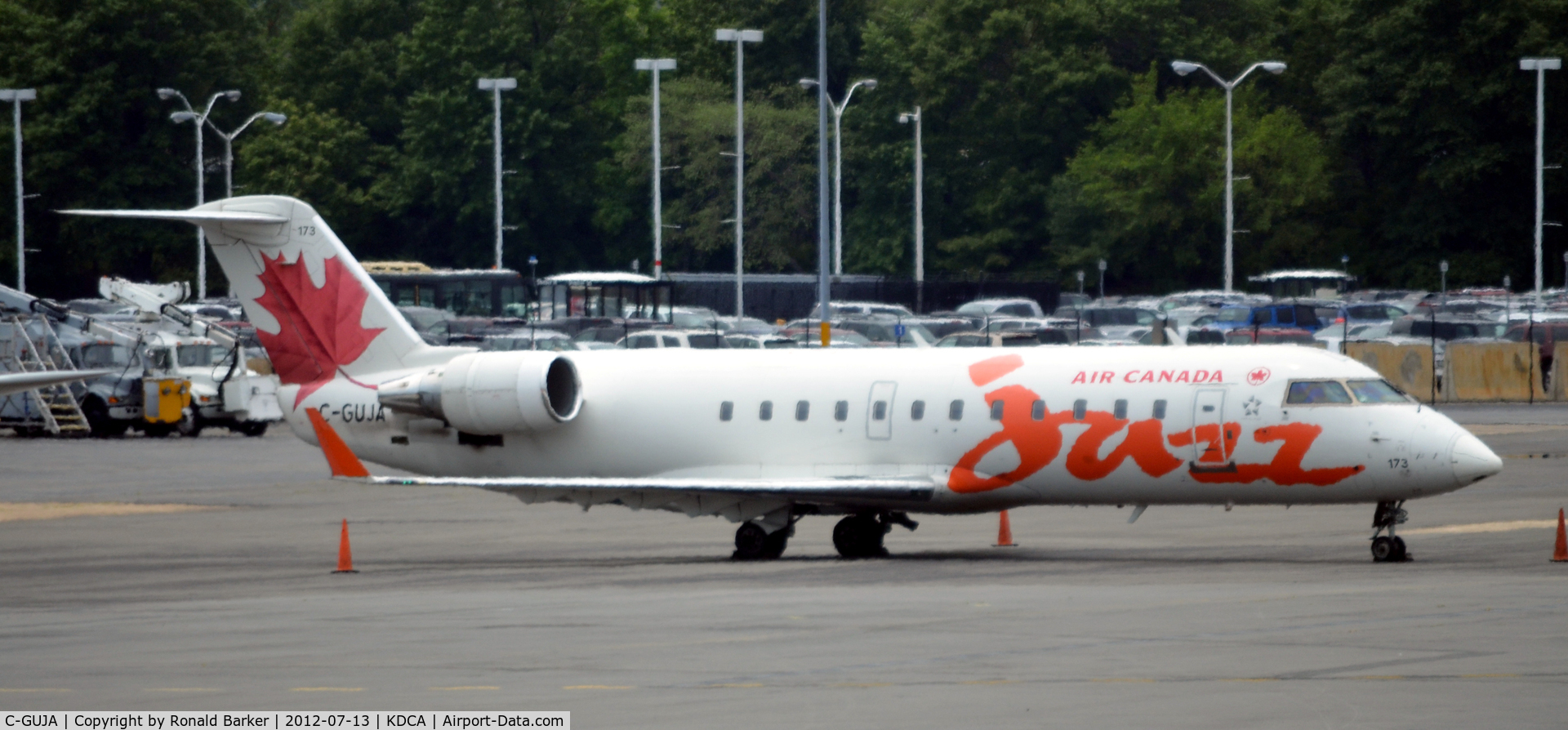 C-GUJA, 2005 Bombardier CRJ-200ER (CL-600-2B19) C/N 8011, DCA, VA
