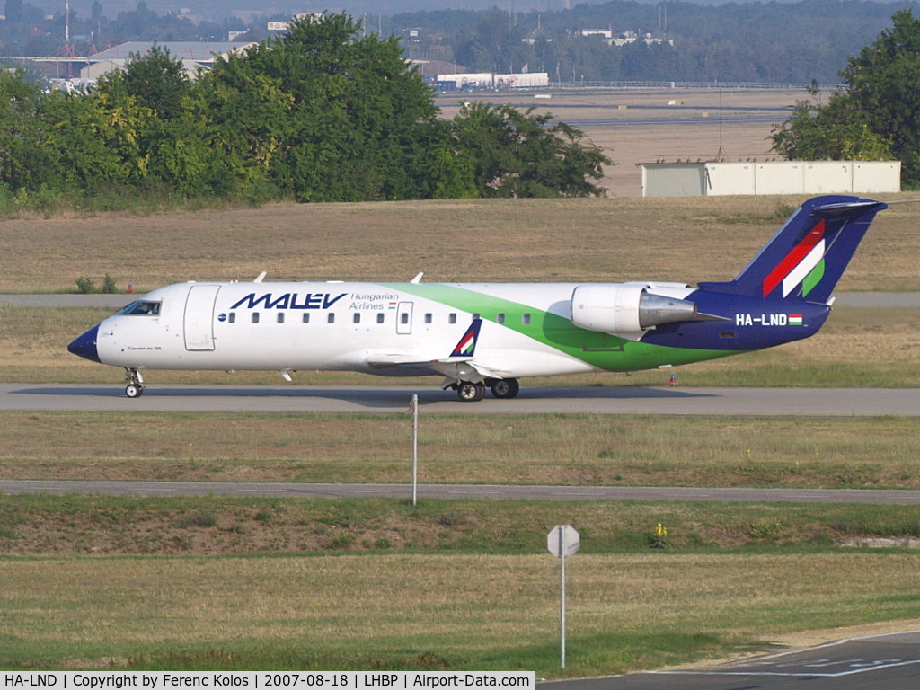 HA-LND, 2003 Bombardier CRJ-200ER (CL-600-2B19) C/N 7807, Ferihegy