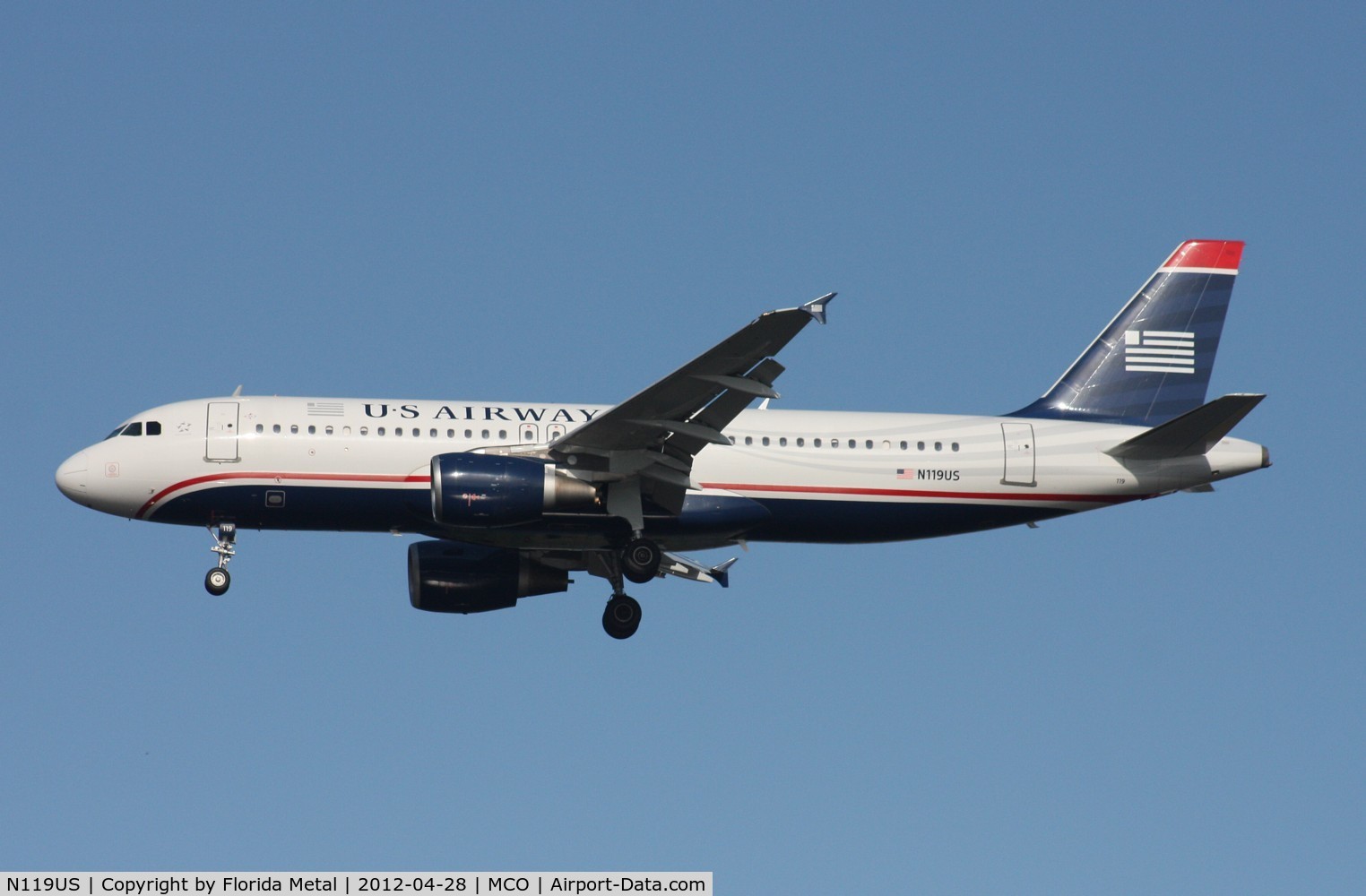 N119US, 2000 Airbus A320-214 C/N 1268, US Airways A320