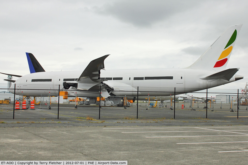 ET-AOO, 2012 Boeing 787-8 Dreamliner C/N 34743, Ethiopian Airlines 2011 Boeing 787-860, c/n: 34743
in storage at Everett