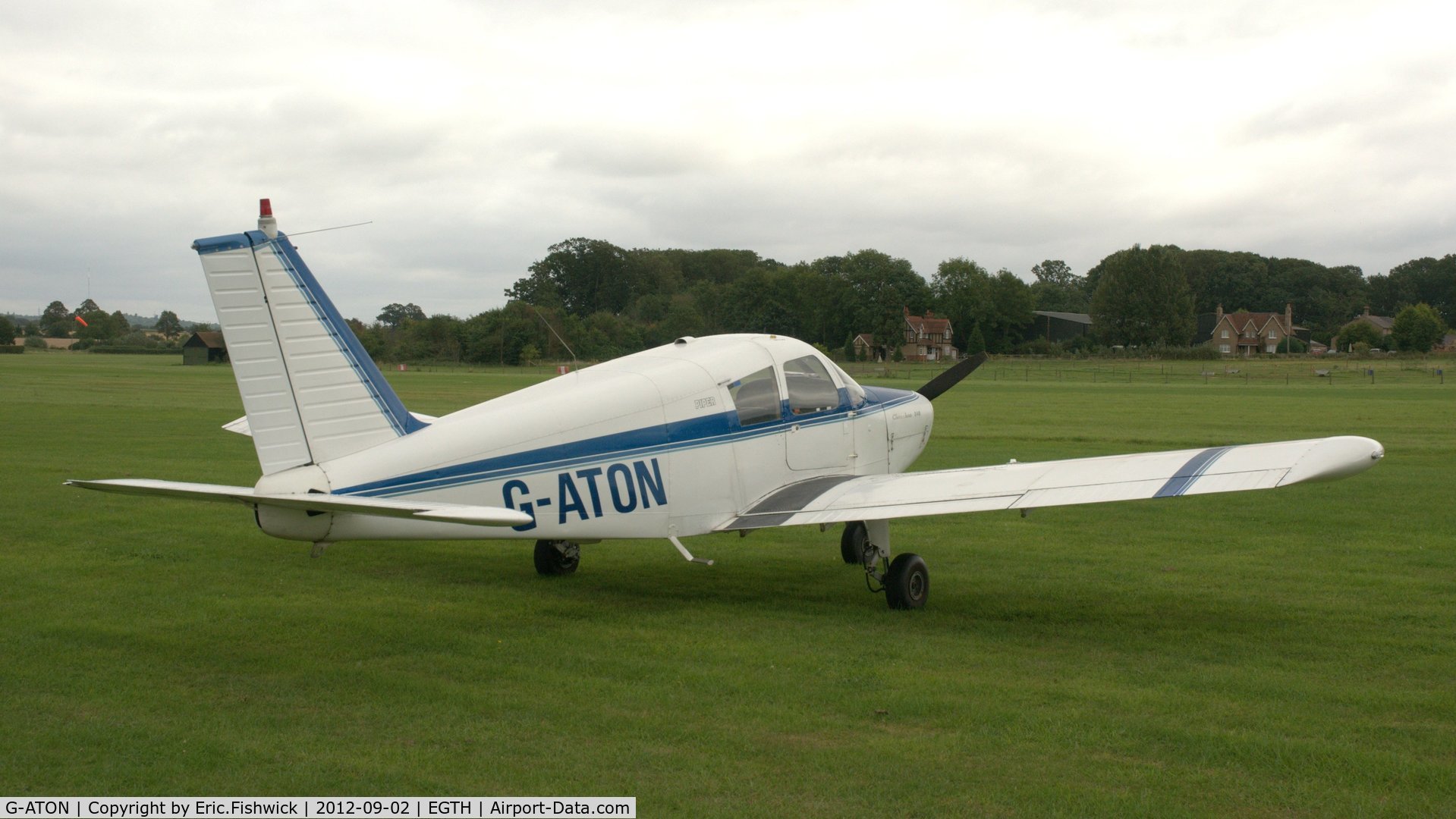 G-ATON, 1966 Piper PA-28-140 Cherokee C/N 28-21654, 2. G-ATON at Shuttleworth Pagent Air Display, Sept. 2012.