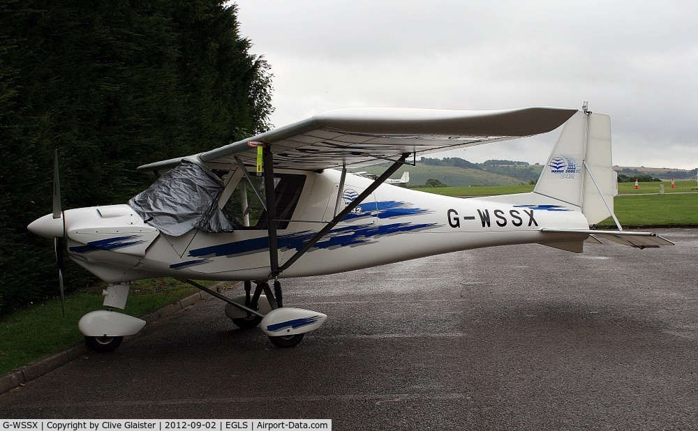 G-WSSX, 2006 Comco Ikarus C42 FB100 C/N 0608-6837, Originally owned to, Haimoss Ltd in October 2006 and currently in private hands since March 2009.