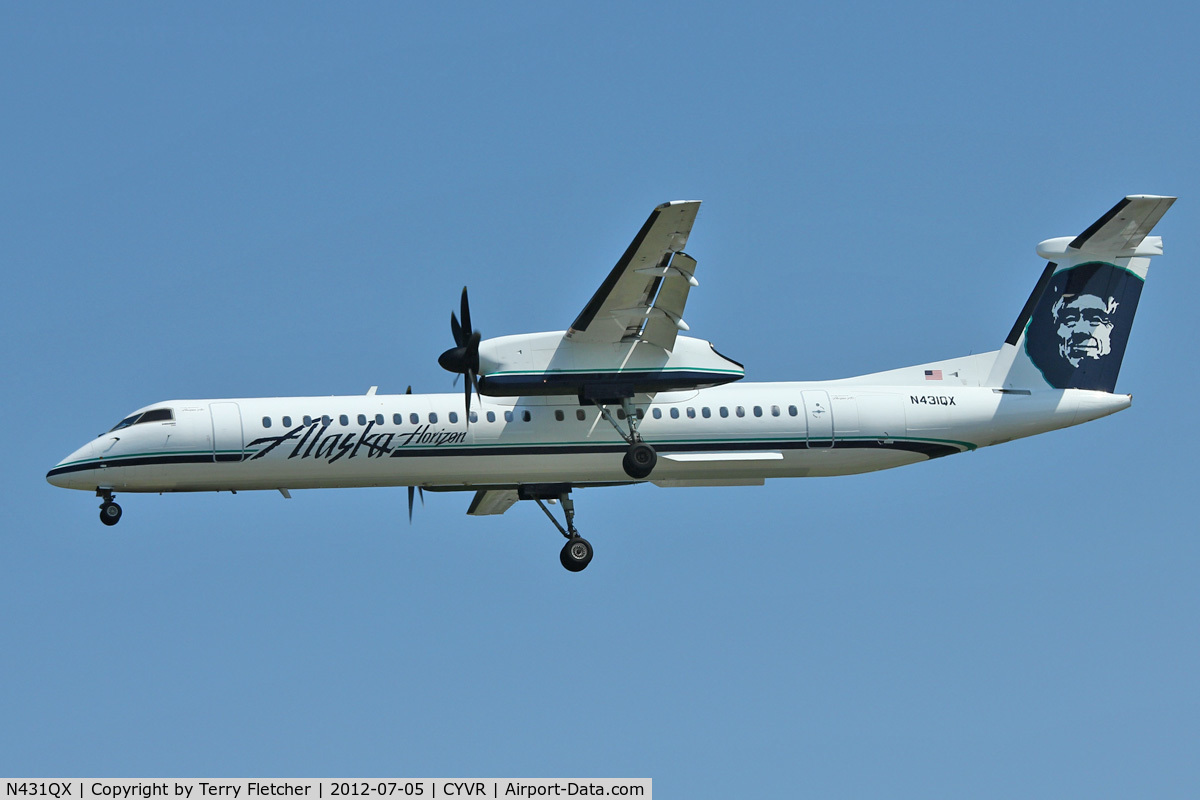 N431QX, 2007 Bombardier DHC-8-402 Dash 8 C/N 4164, Bombardier DHC-8-402, c/n: 4164