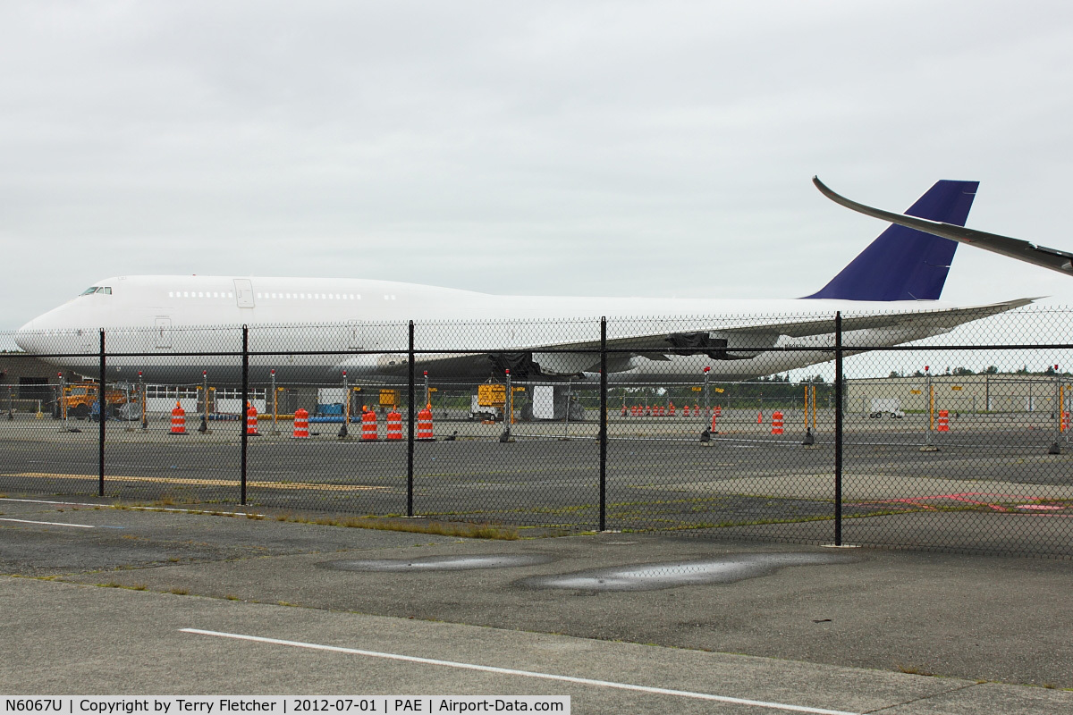 N6067U, 2011 Boeing 747-830 C/N 37826, 2011 Boeing 747-830, c/n: 37826 at Paine Field