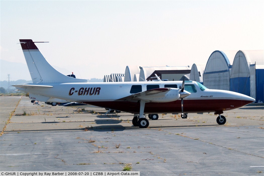 C-GHUR, 1974 Ted Smith Aerostar 601 C/N 61-0174-085, Piper PA-60-601 Aerostar [61-0174-085] (Icon Airways Ltd)  Boundary Bay~C 20/07/2008