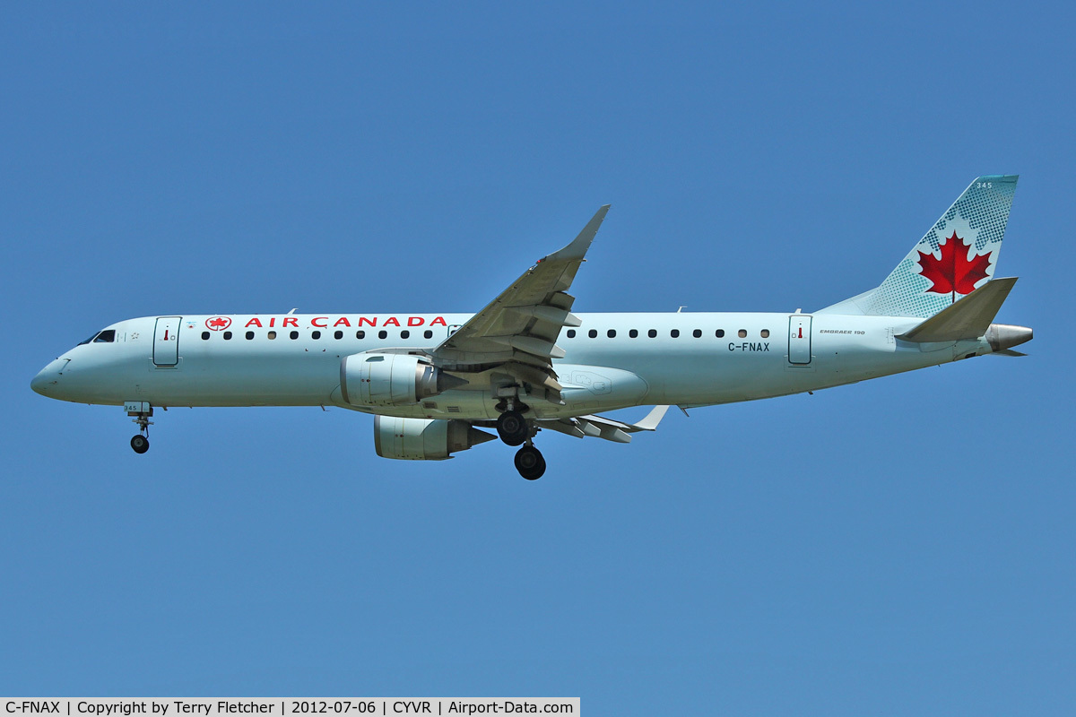 C-FNAX, 2008 Embraer 190AR (ERJ-190-100IGW) C/N 19000151, 2008 Embraer ERJ 190-100 IGW, c/n: 19000151