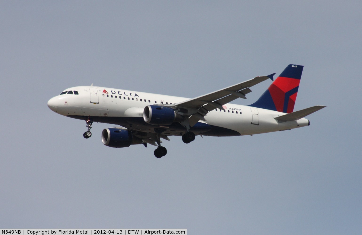 N349NB, 2002 Airbus A319-114 C/N 1815, Delta A319