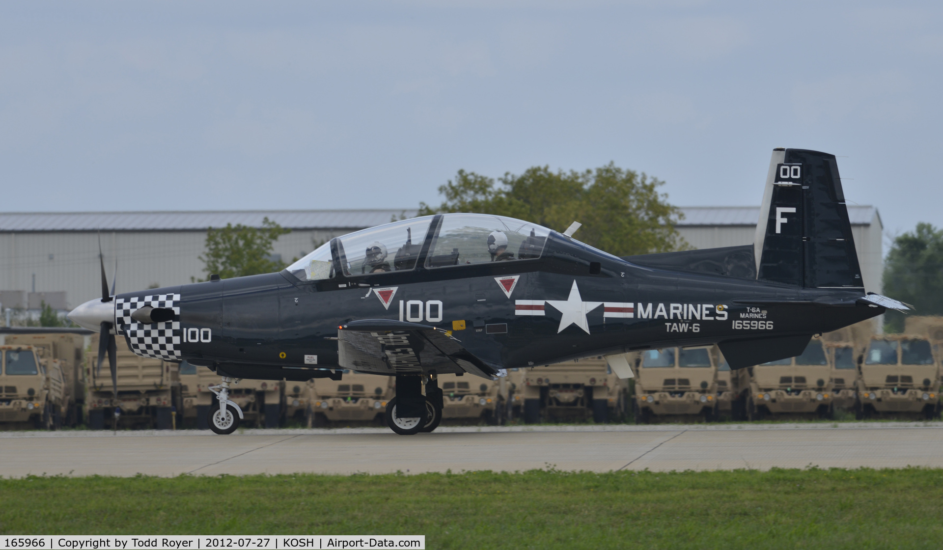 165966, Raytheon T-6A Texan II C/N PT-109, Arriving at Airventure 2012