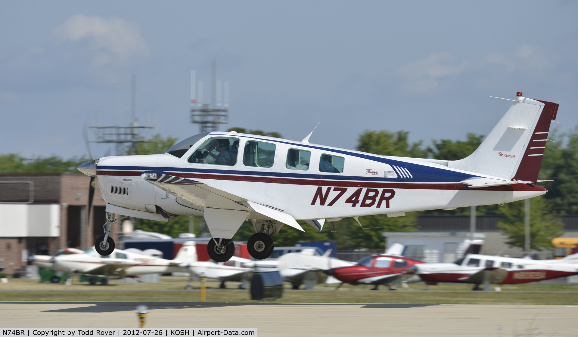 N74BR, 1997 Beech A36 Bonanza 36 C/N E-3106, Airventure 2012
