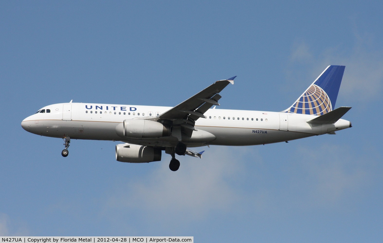 N427UA, 1995 Airbus A320-232 C/N 512, United A320