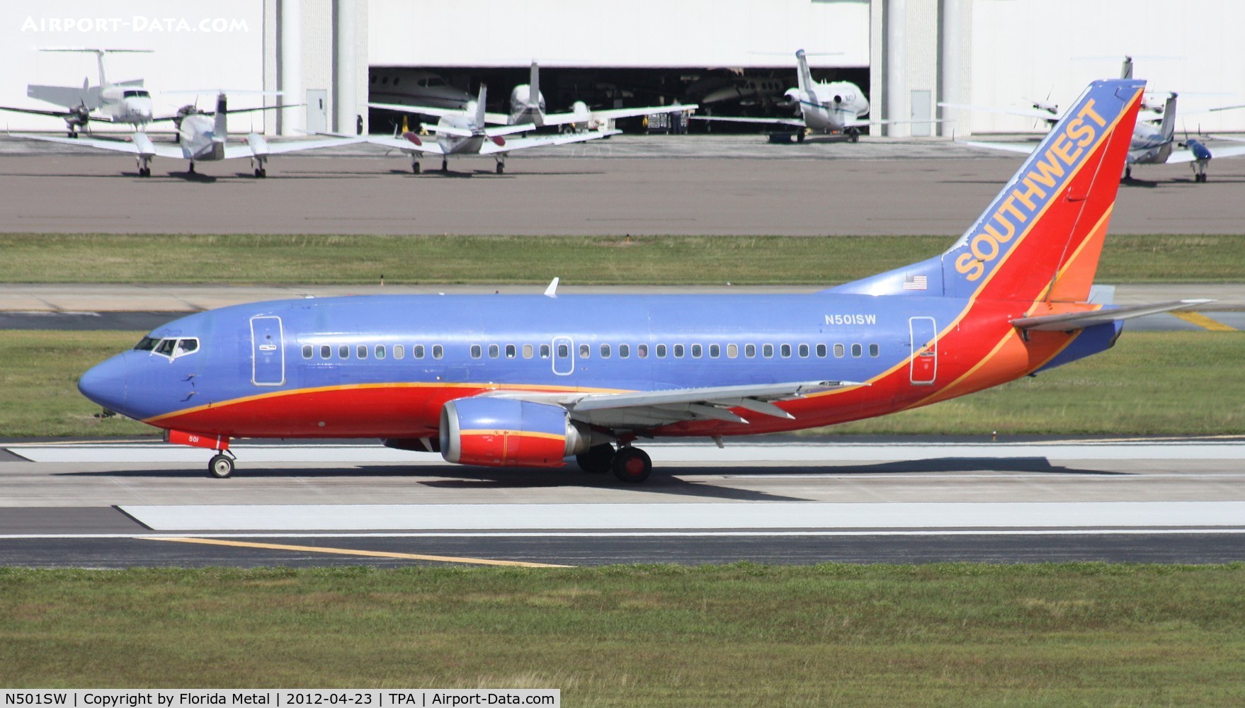 N501SW, 1990 Boeing 737-5H4 C/N 24178, Southwest 737-500