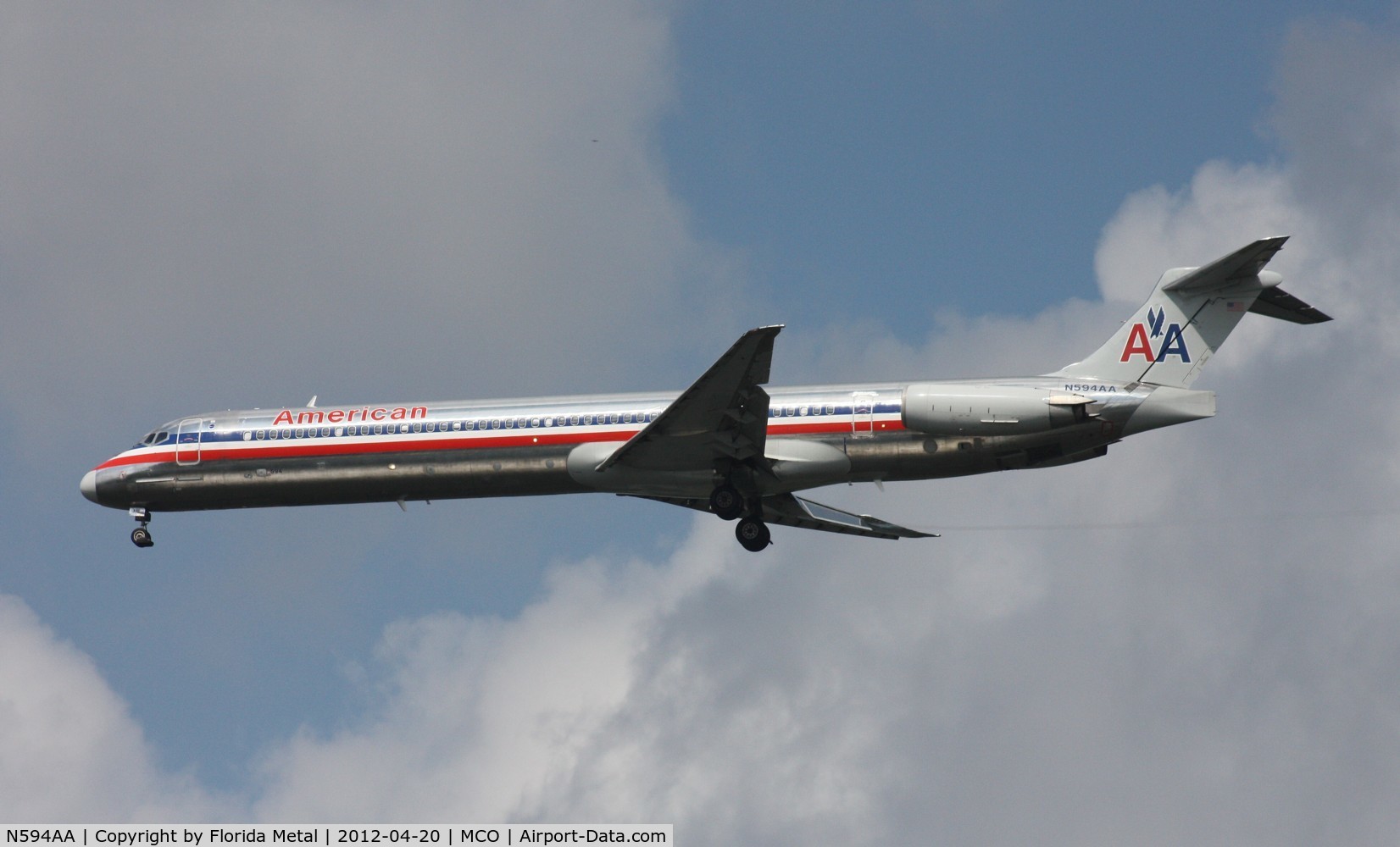 N594AA, 1992 McDonnell Douglas MD-83 (DC-9-83) C/N 53284, American MD-83