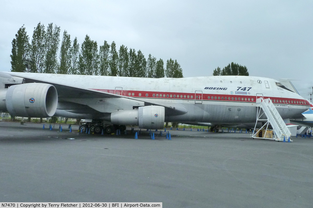 N7470, 1969 Boeing 747-121 C/N 20235, 1969 Boeing 747-121, c/n: 20235 at Seattle Museum of Flight